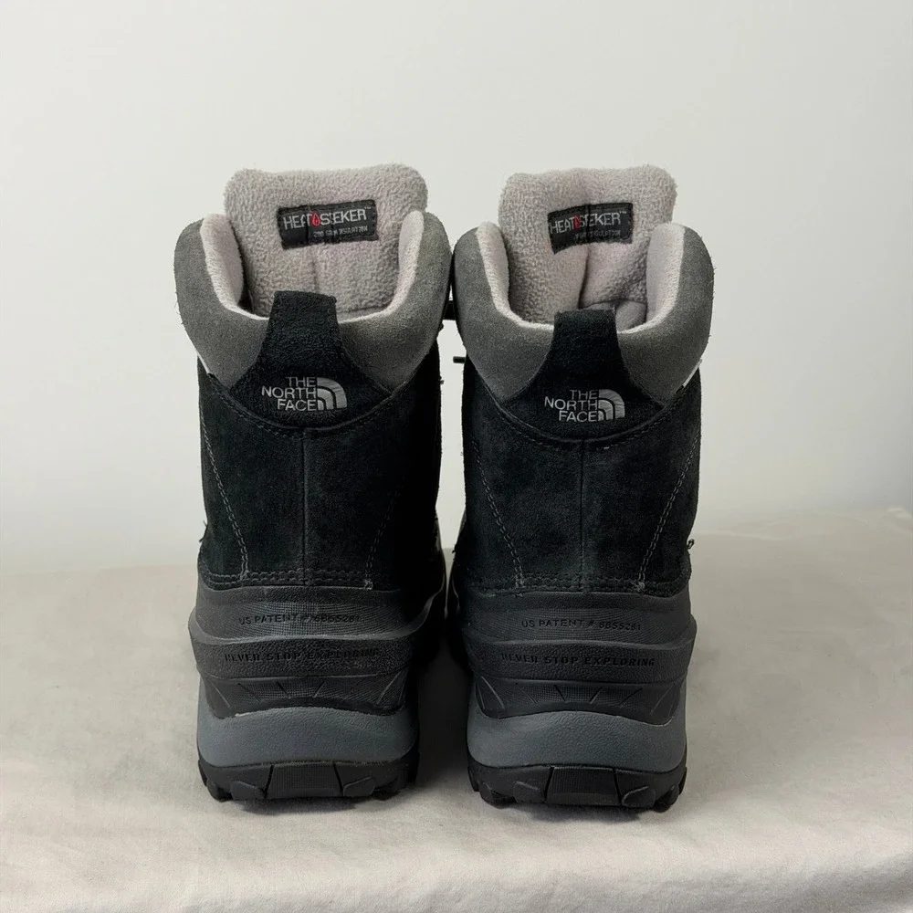 The North Face Mens 8.5 Heatseeker 200g Insulated Winter Boots Black Suede AWMC